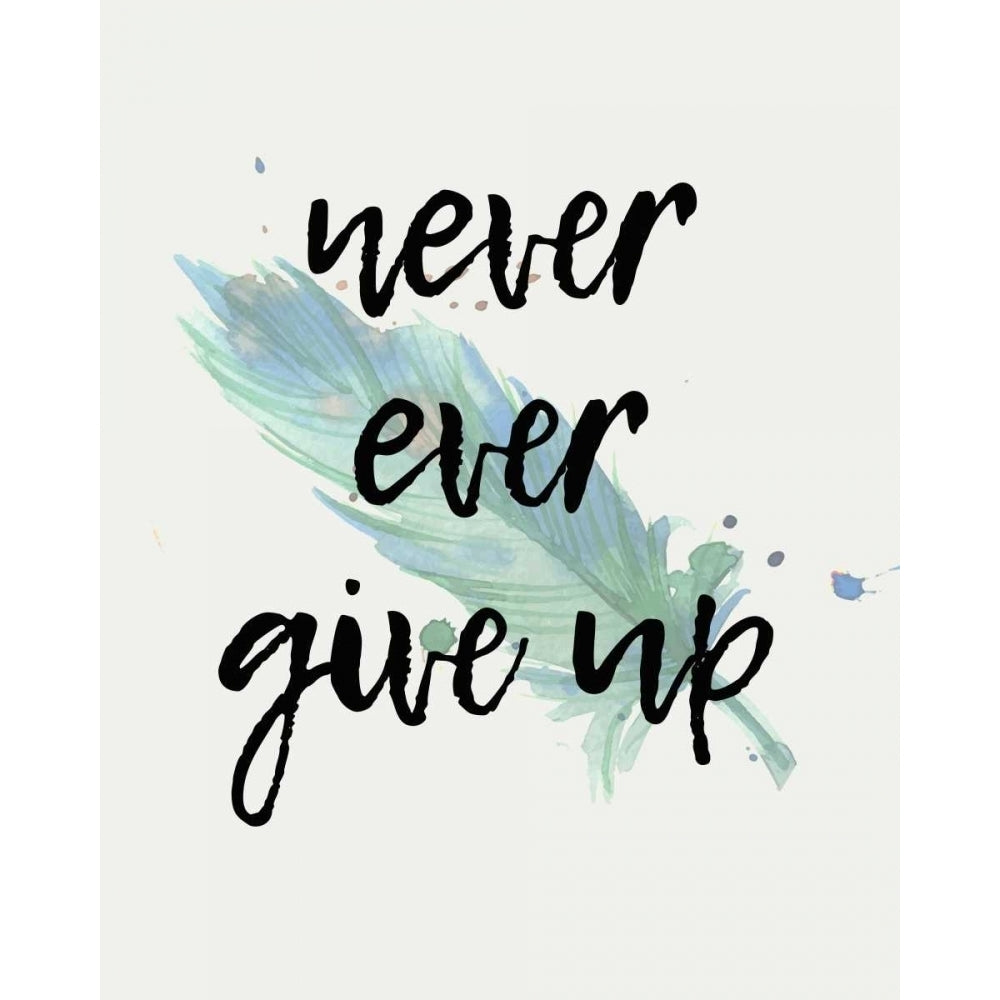 Never give Up Poster Print by Kimberly Allen Image 1