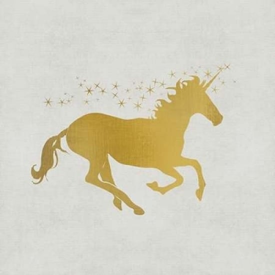 Unicorn Gold 1 Poster Print by Kimberly Allen Image 2