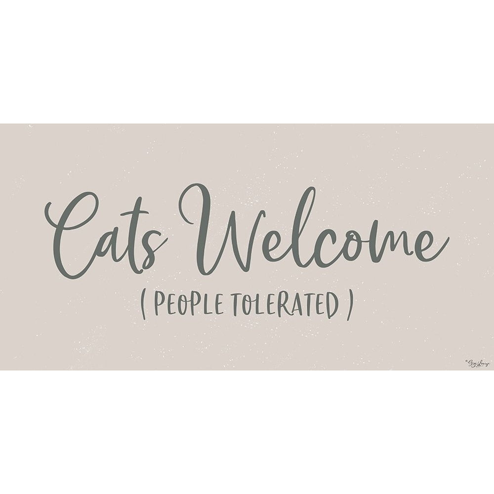 Cats Welcome Poster Print by Gigi Louise KBRN012B Image 1