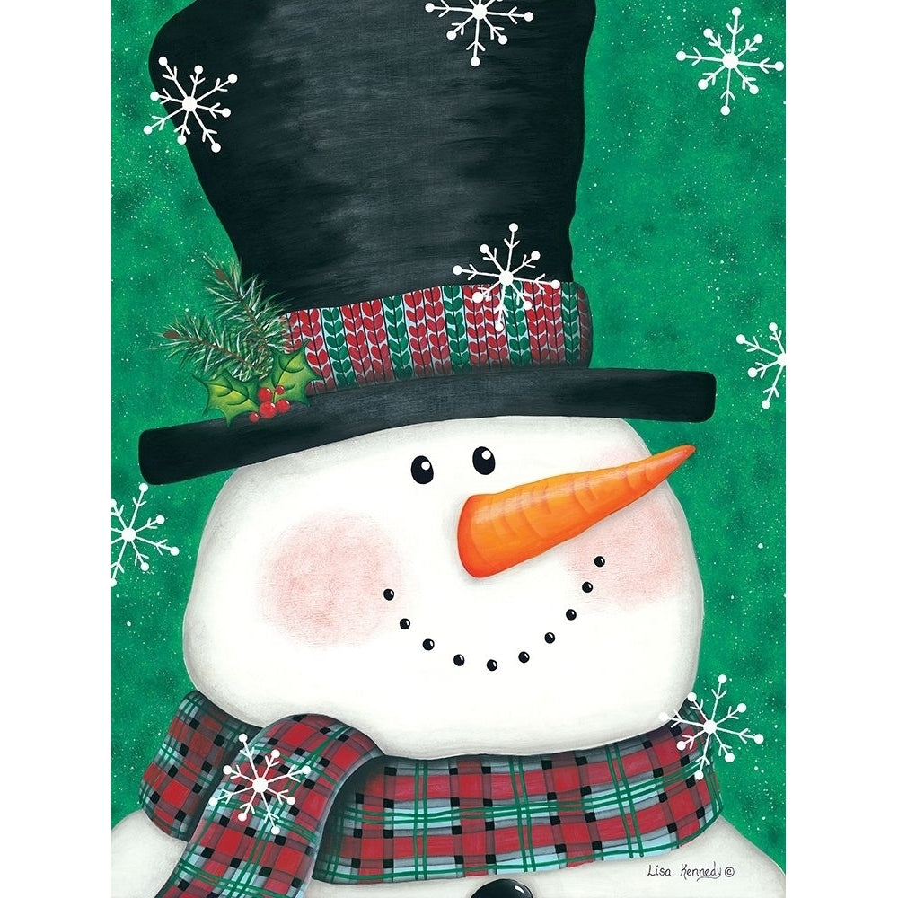 Portrait Snowman Poster Print by Lisa Kennedy Image 1