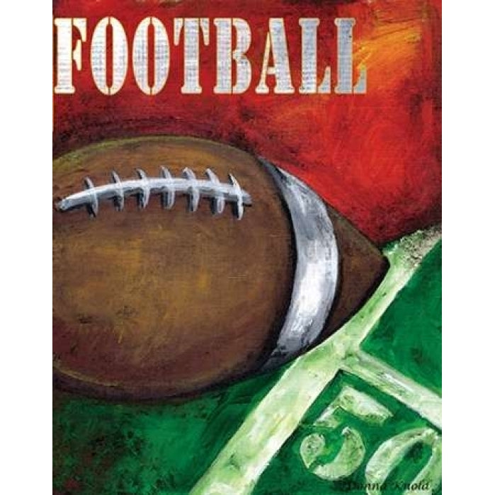 Football Poster Print by Donna Knold Image 1