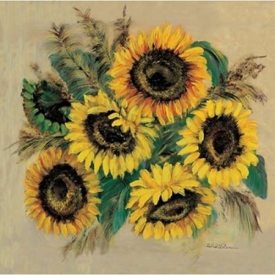 Sparkling sunflowers Poster Print by Katharina Schottler Image 2