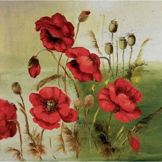 Red poppies composition I Poster Print by Katharina Schottler Image 2