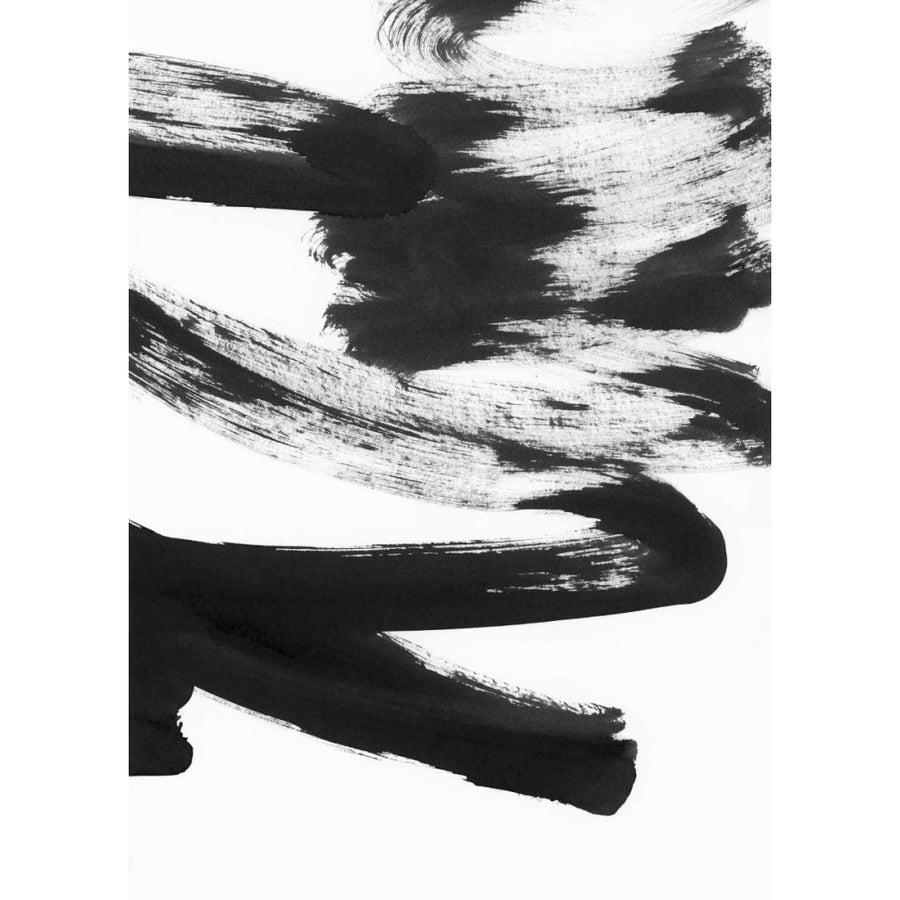 Black and White Strokes 5 Poster Print by Iris Lehnhardt Image 1