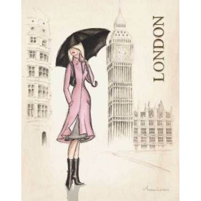 London Poster Print by Andrea Laliberte Image 1