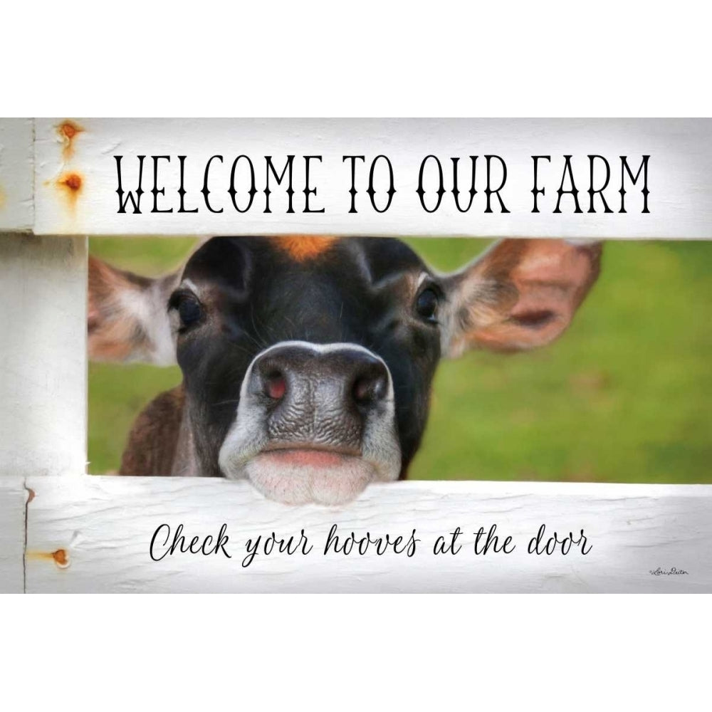 Welcome Cow Poster Print by Lori Deiter Image 1