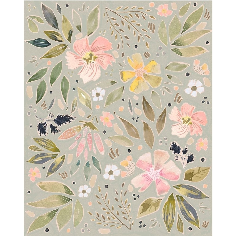 Spring Florals Poster Print by Leah Straatsma LSRC158A Image 1