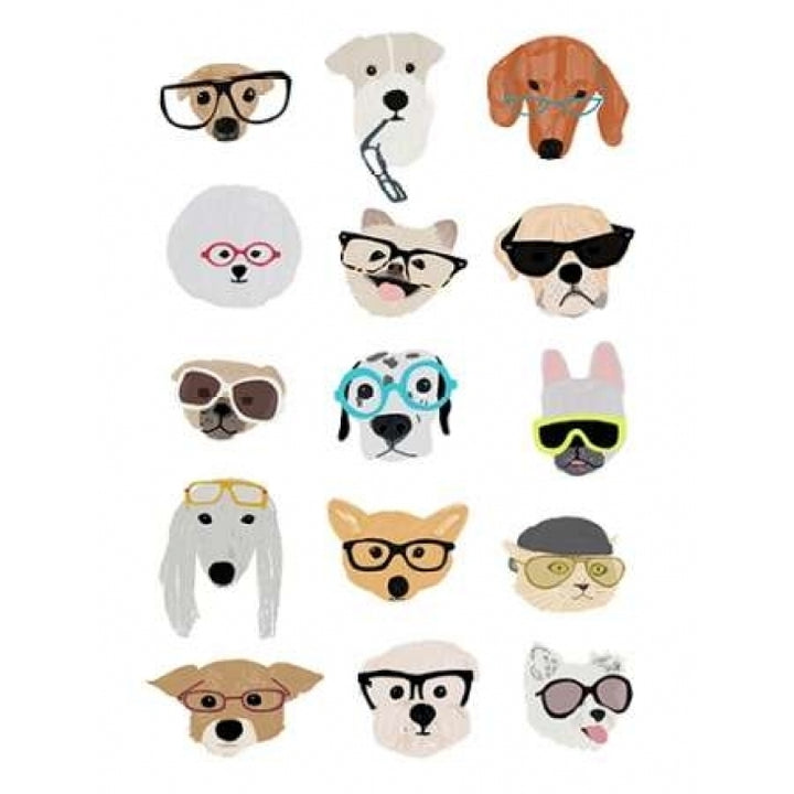 Dogs with Glasses Poster Print by Hanna Melin Image 1