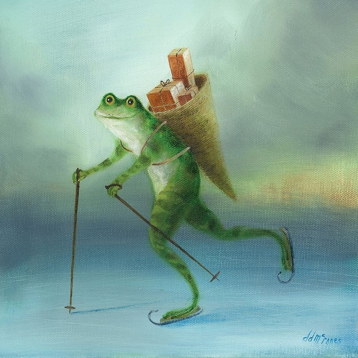 The Yuletide Frog Poster Print by DD McInnes Image 2