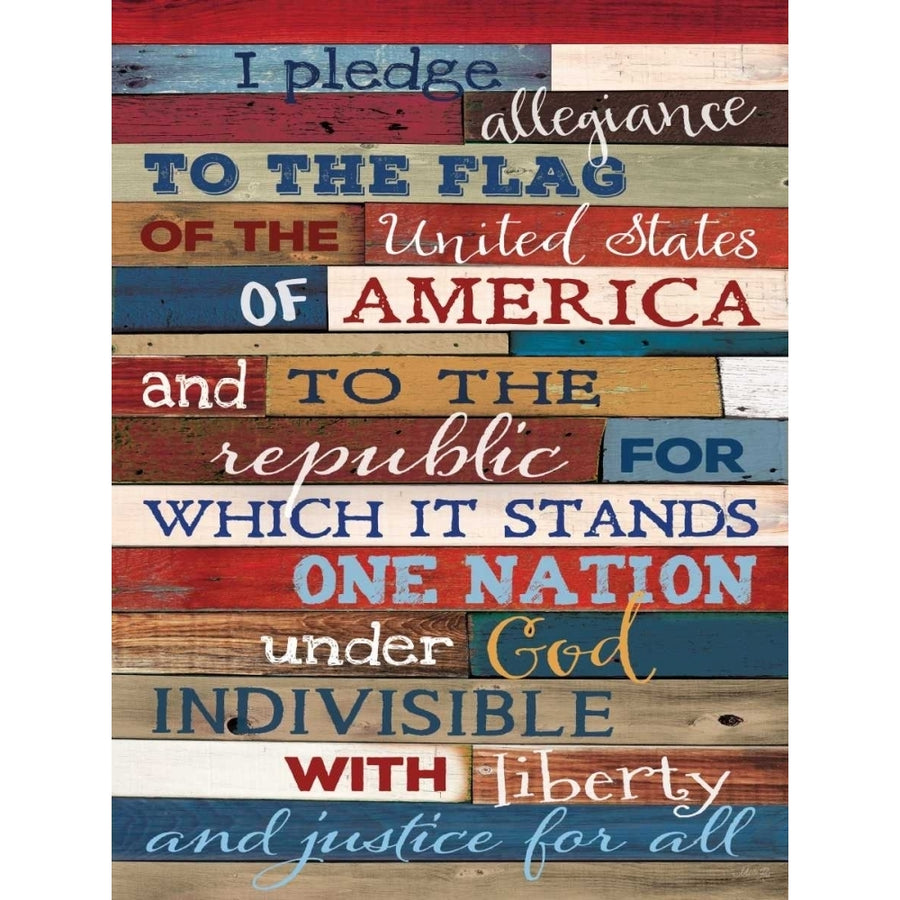 Pledge of Allegiance Poster Print by Marla Rae Image 1