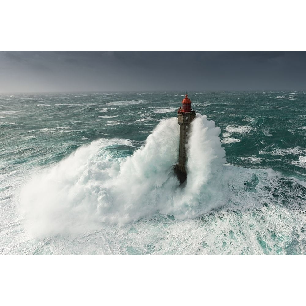 Le Phare De La Jument Dans La Tempete Ruzica Poster Print - Mathieu Rivrin Image 1