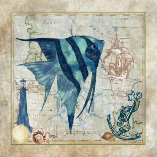 Nautical Fish I Poster Print by Jill Meyer Image 1