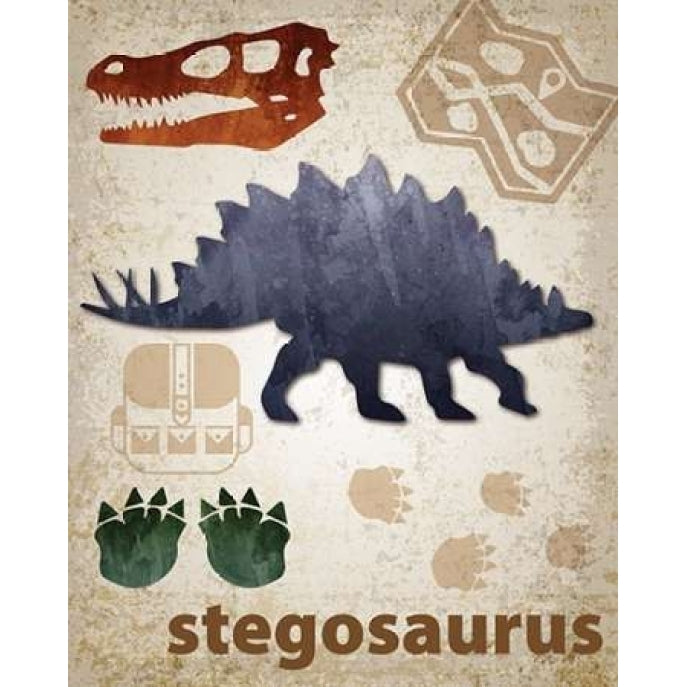 Stegosaurus Dinosaur Poster Print by Melody Hogan Image 2