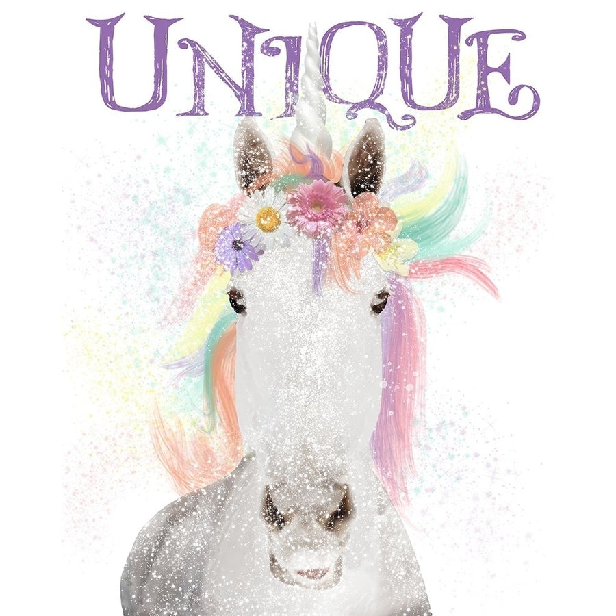 Unique Unicorn Poster Print by Melody Hogan Image 1