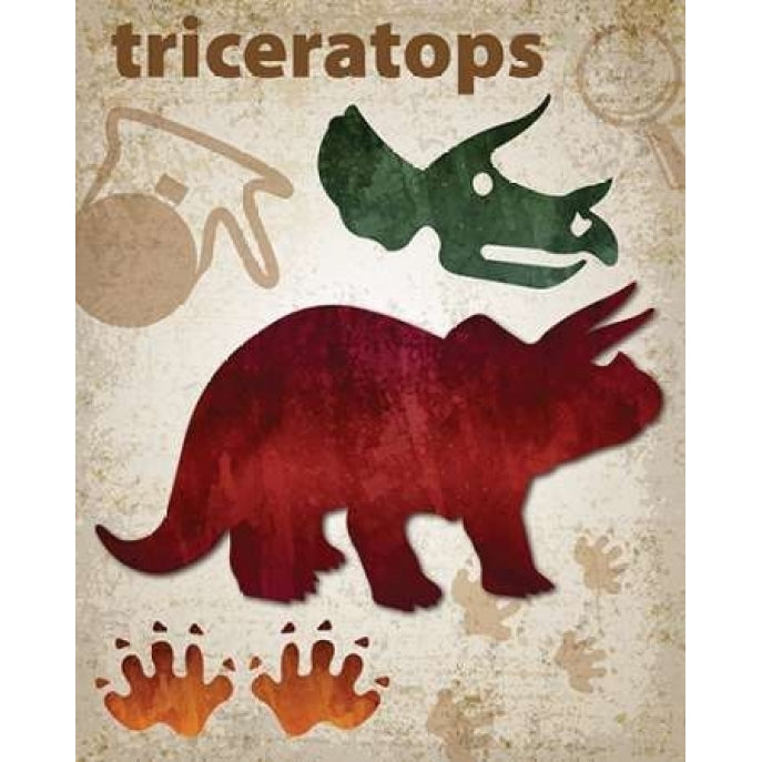 Triceratops Dinosaur Poster Print by Melody Hogan Image 2