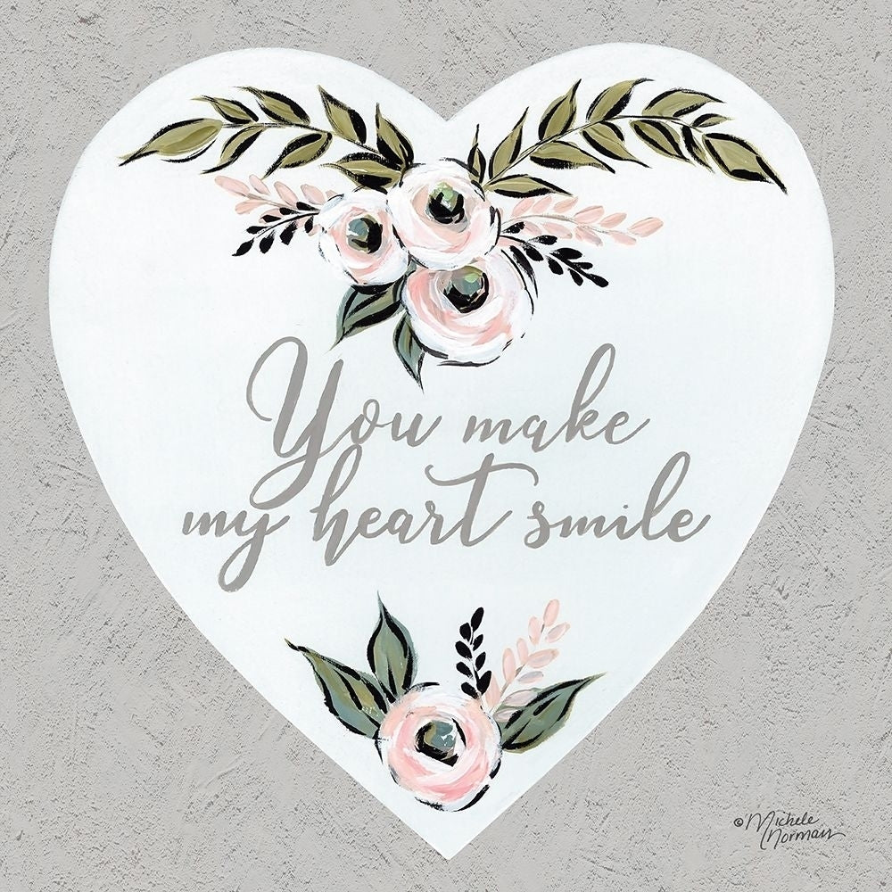 You Make My Heart Smile Poster Print by Michele Norman Image 1