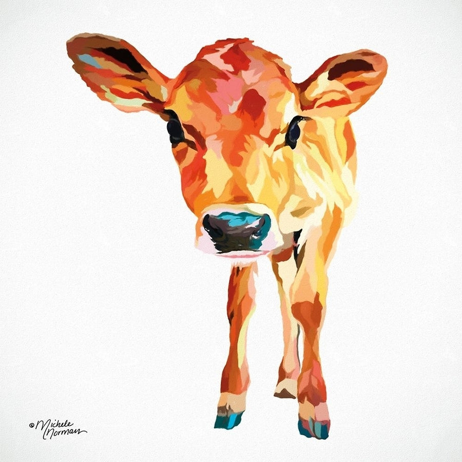 Cute Little Calf Poster Print by Michele Norman Image 1