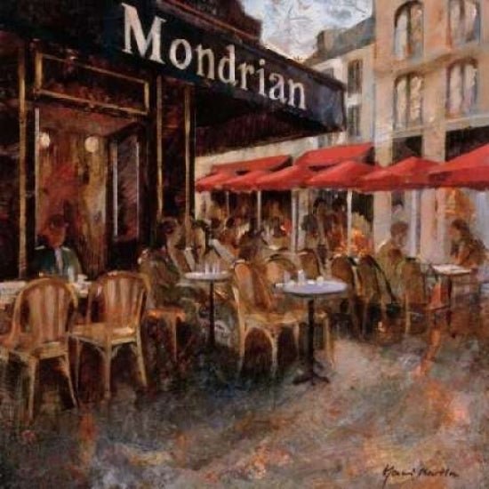 Mondrian Cafe Poster Print by Noemi Martin Image 1