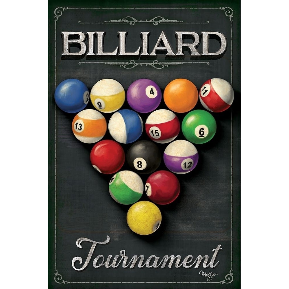 Billiards Tournament Poster Print by Mollie B. Mollie B. MOL1963 Image 1