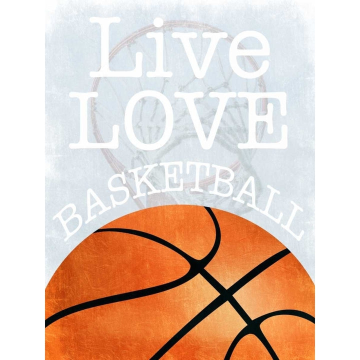 Basketball Love Poster Print by Marcus Prime Image 1