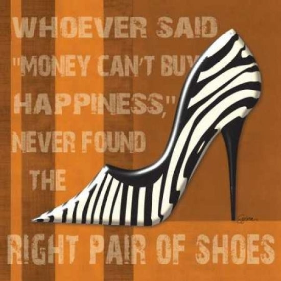 Zebra Shoe Poster Print by Sylvia Murray Image 2