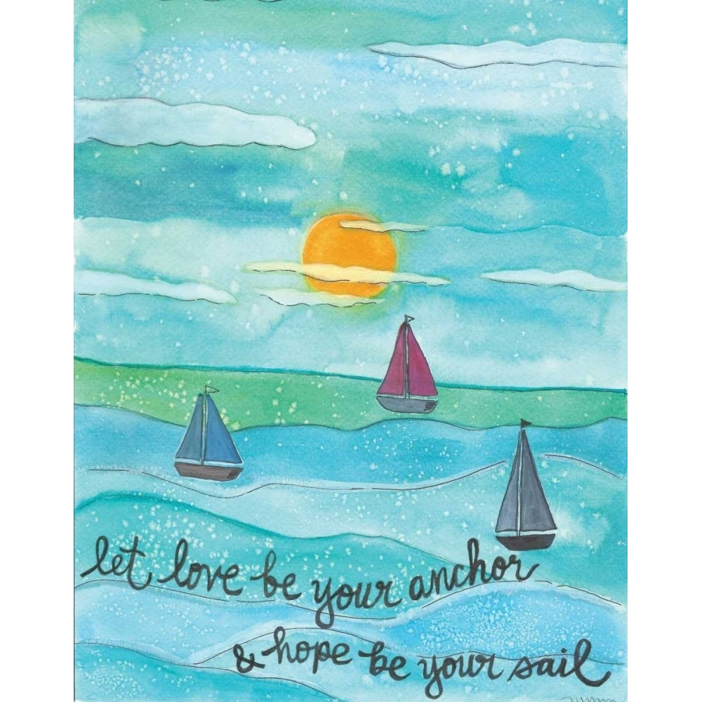 Love Anchor Poster Print by Monica Martin Image 1