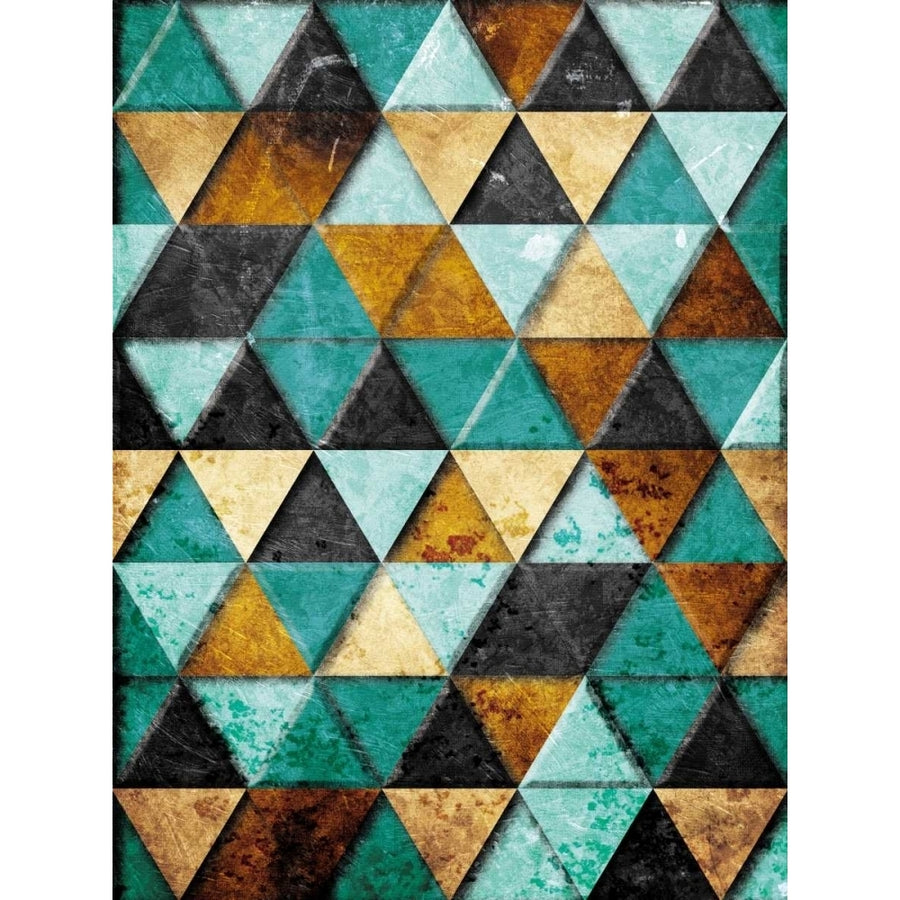 Rocky Teal Mountains Poster Print by Milli Villa Image 1