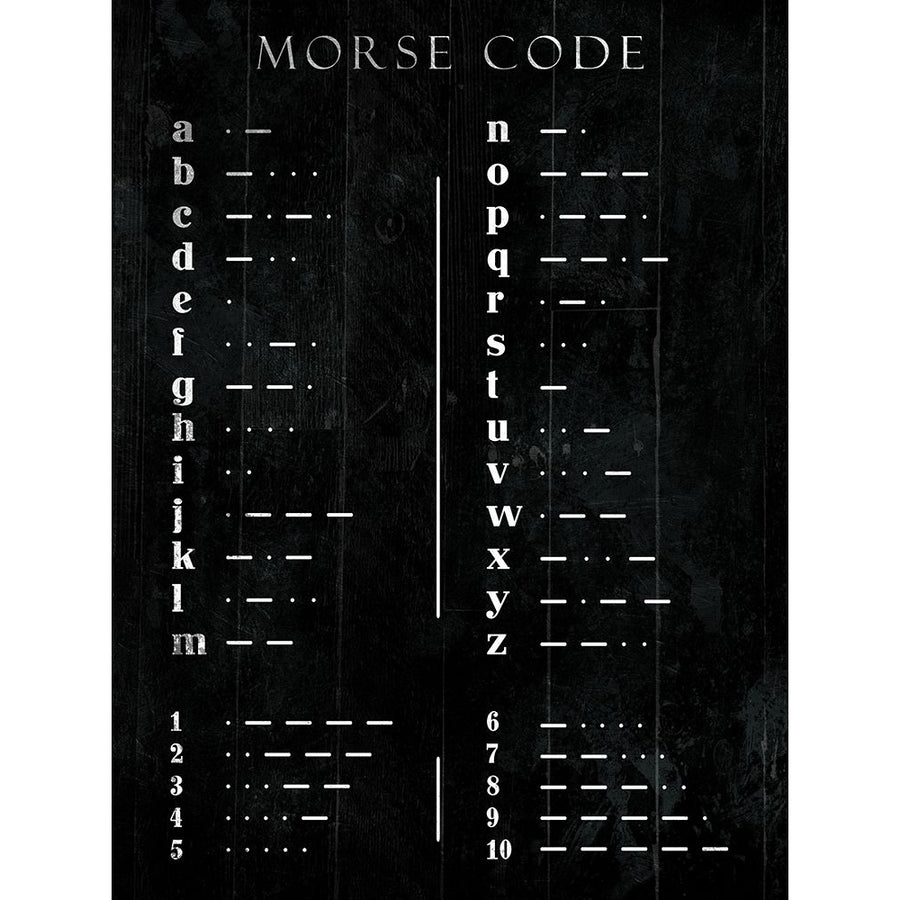 Morse Code Poster Print by Mlli Villa Image 1