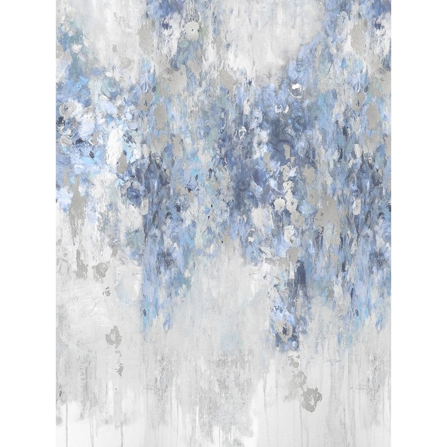 Cascade Blue with Silver Poster Print by Nikki Robbins NK115834 Image 1