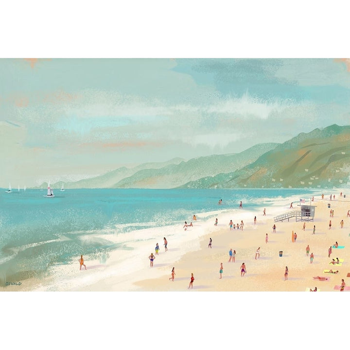 Santa Monica Beach Poster Print by Pete Oswald Image 2