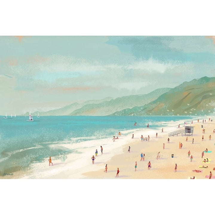 Santa Monica Beach Poster Print by Pete Oswald Image 1