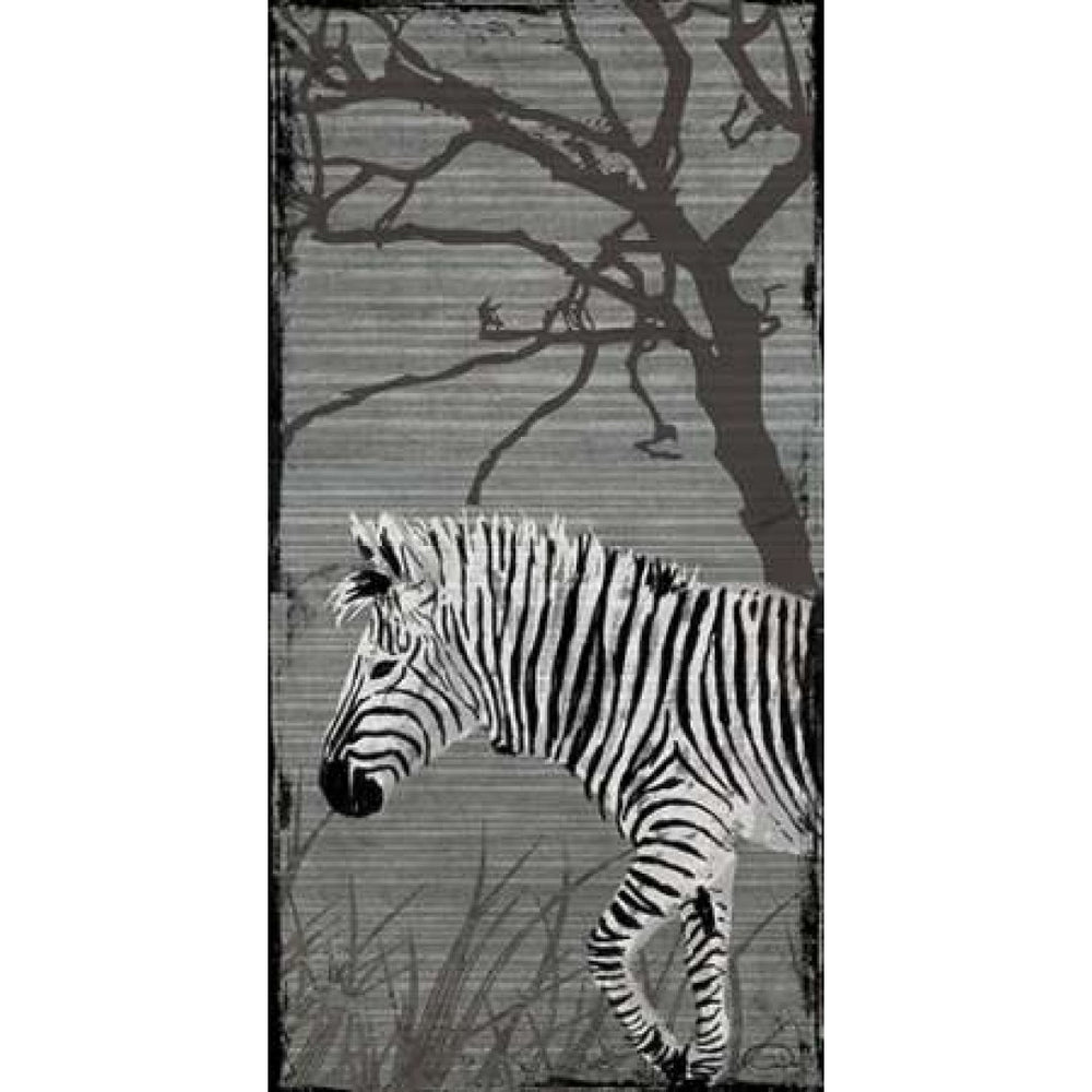 Grey Zebra Poster Print by OnRei Image 2