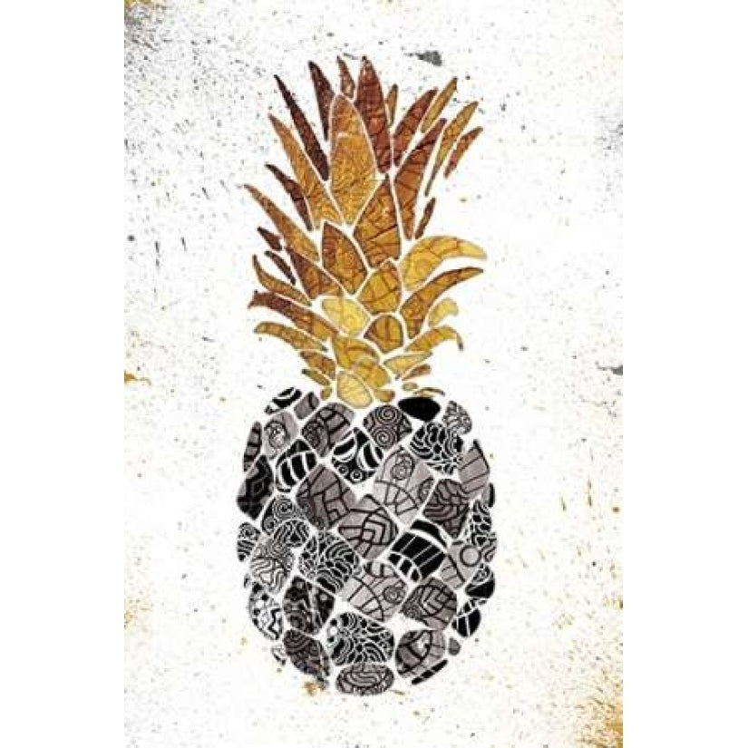 Golden Mandala Pineapple Poster Print by OnRei OnRei Image 1