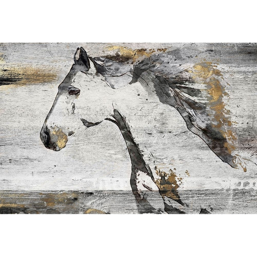 Running Bay Horse Poster Print by Irena Orlov Image 1