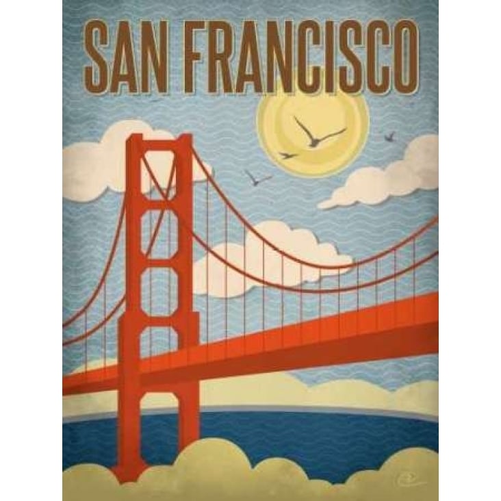 San Francisco Golden Gate Bridge Poster Print by Renee Pulve Image 1