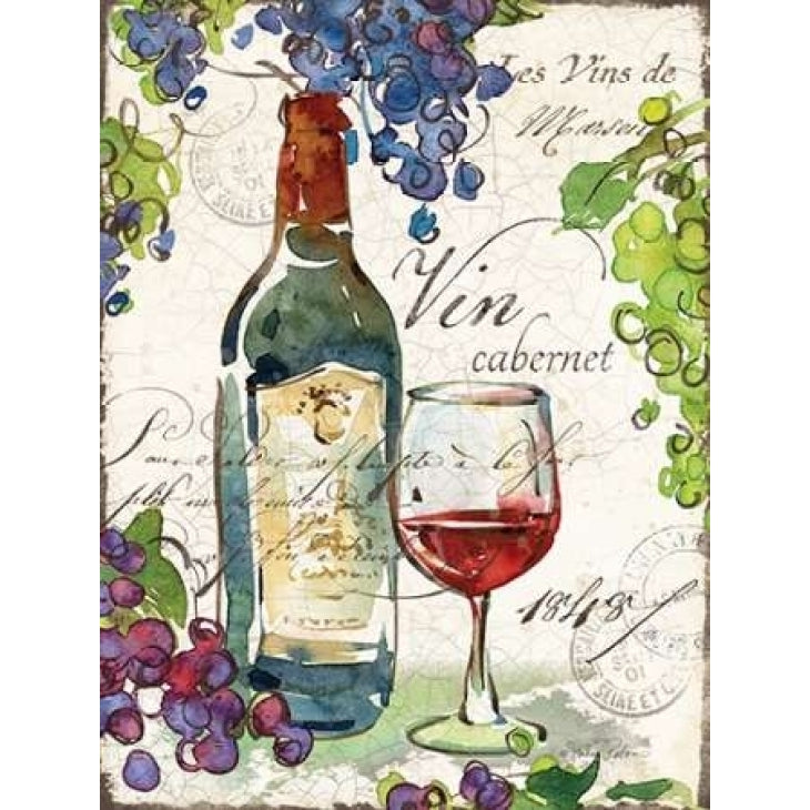 Vin Cabernet Poster Print by Julie Paton Image 1