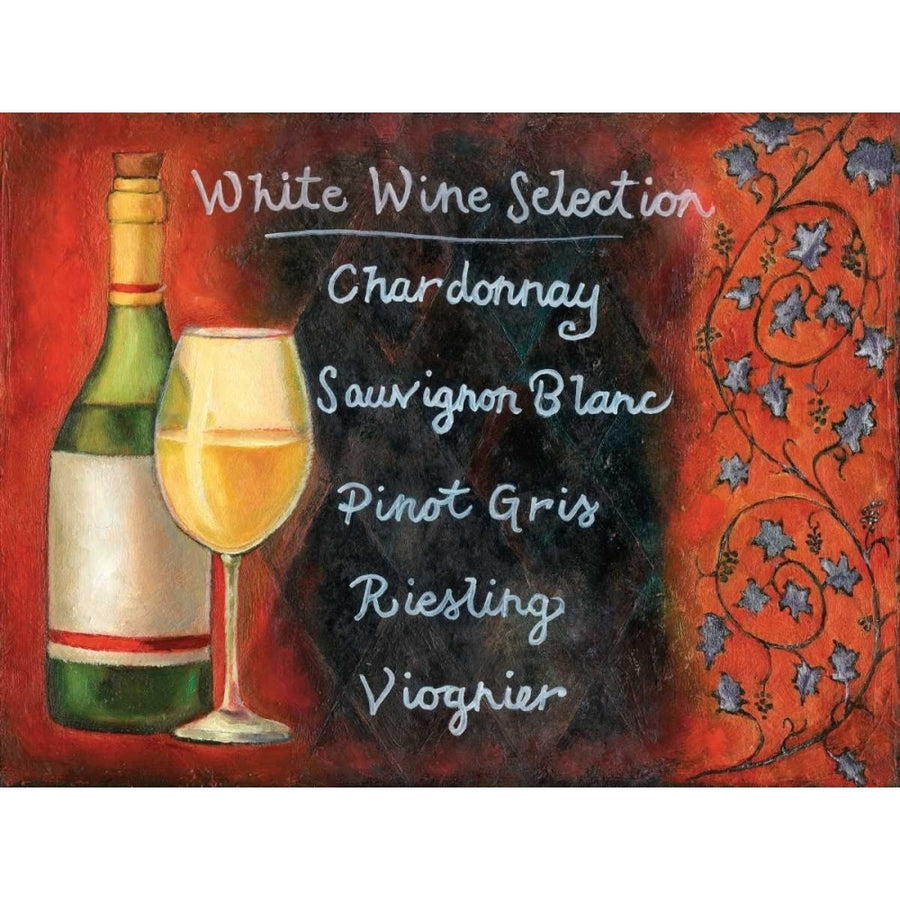 White Wine Selection Poster Print by Will Rafuse Image 1