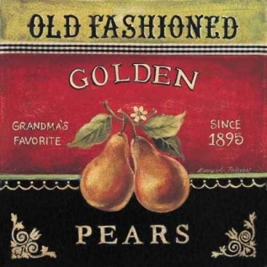 Golden Pears Poster Print by Kimberly Poloson Image 1