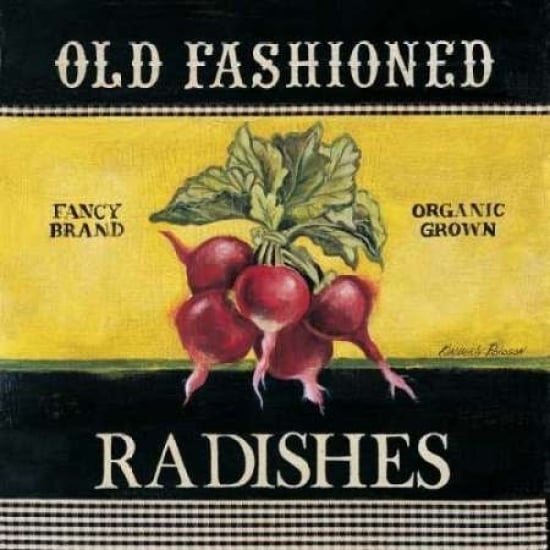 Old Fashioned Radishes Poster Print by Kimberly Poloson Image 1