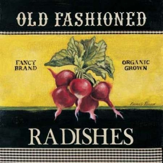 Old Fashioned Radishes Poster Print by Kimberly Poloson Image 2