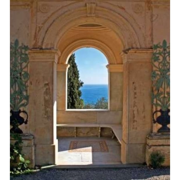 Window to the Mediterranean Poster Print by Rita Crane Image 1