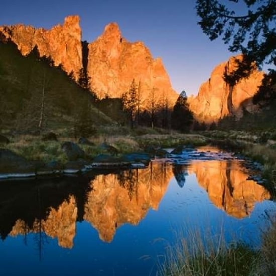 Smith Rock State Park Poster Print by Ike Leahy Image 1