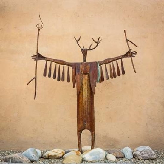 Garden Sculpture Poster Print by Kathy Mahan Image 1