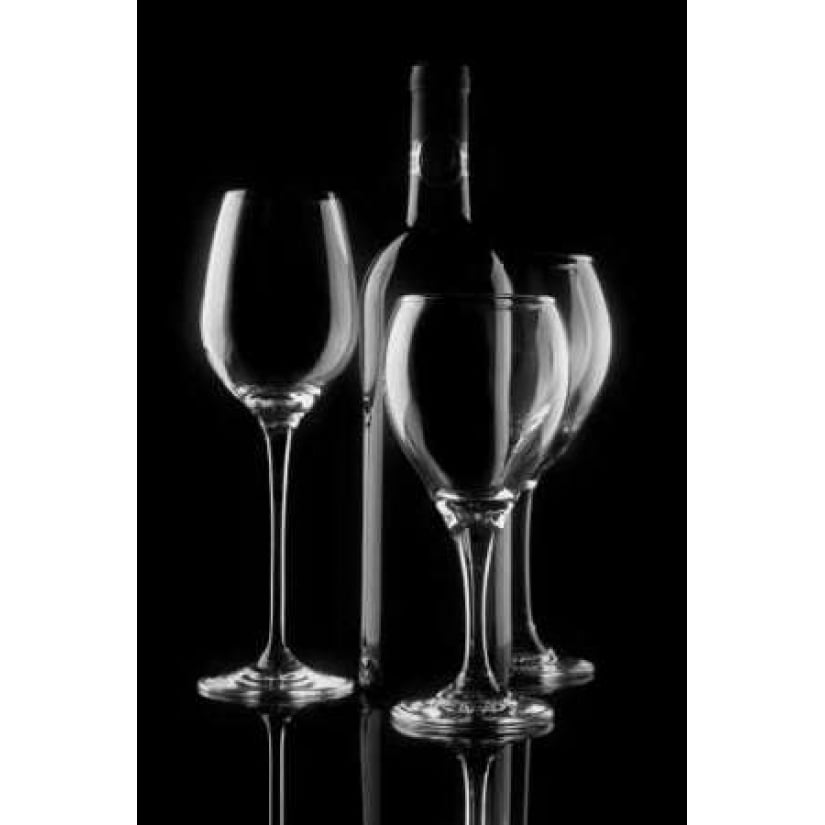 Wine Bottle and Glasses Poster Print by C. Thomas McNemar Image 1