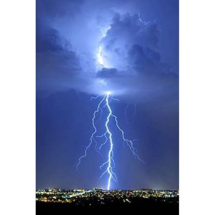 Blue Lightning Poster Print by Douglas Taylor Image 2