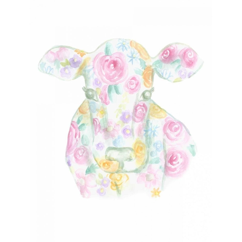 Floral Cow Poster Print by Pam Varacek Image 1