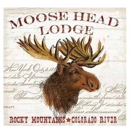 Moose Lodge Poster Print by Candace Allen QCASQ034C Image 1