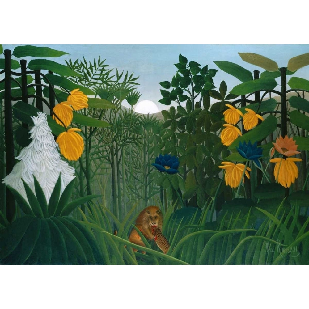 The Repast of the Lion Poster Print by Henri Rousseau Image 1