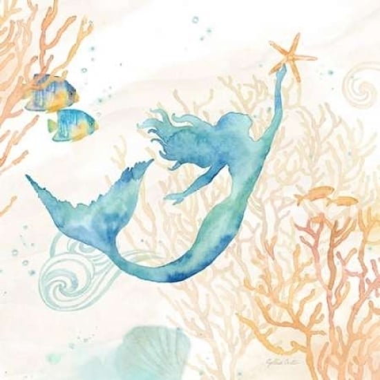 Under the Sea Mermaid Poster Print by Cynthia Coulter Image 2