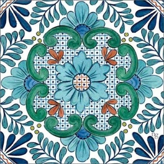 Talavera Azul I Poster Print by Nancy Green Design Image 1